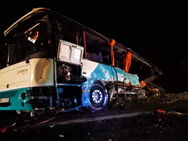 nehoda, autobus, nitrianske hrnčiarovce