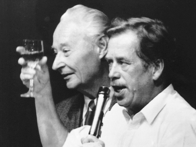 Havel a Dubček 1989