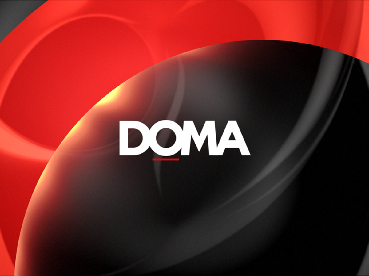 doma, televízia doma, logo,