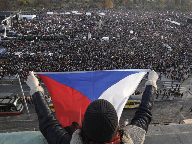 ČR Praha Protest Babiš Letná
