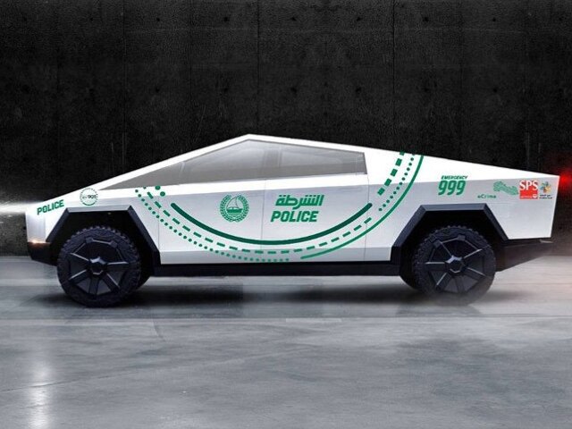Tesla Cybertruck - polícia Dubaj