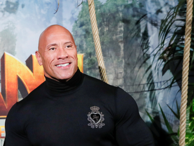 Herec Dwayne Johnson na premiére filmu Jumanji: Ďalší level. 