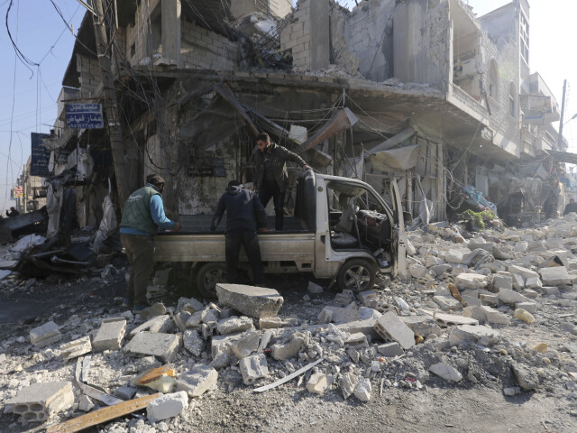sýria, idlib, výbuch