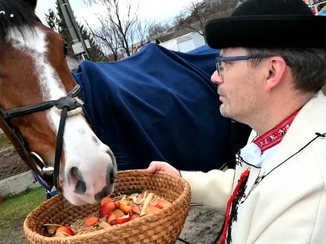 Štefanská jazda na koňoch v Soblahove