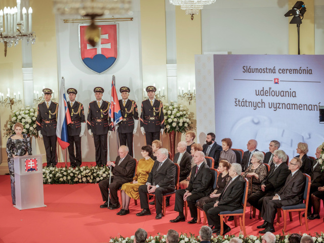 udelovanie statnych vyznemenania, čaputová ceny