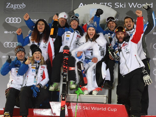 Chorvátsko Záhreb SR lyžovanie SP slalom 2. kolo