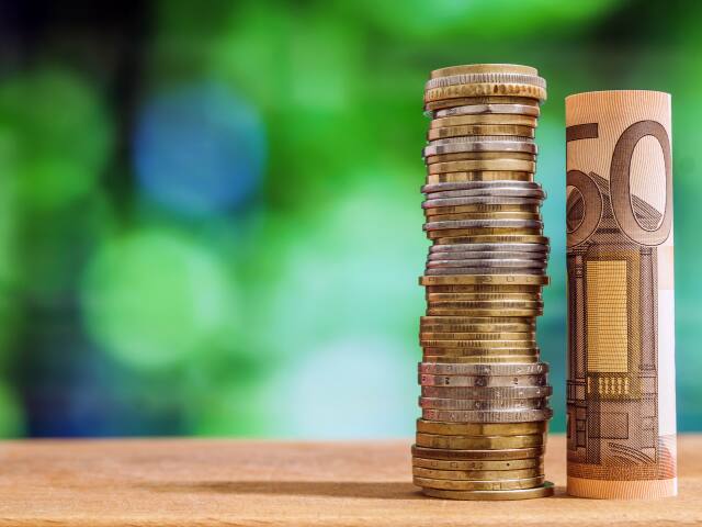 peniaze, euro, 50 eur, mince