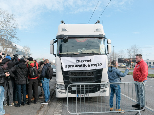 protest autodopravcov