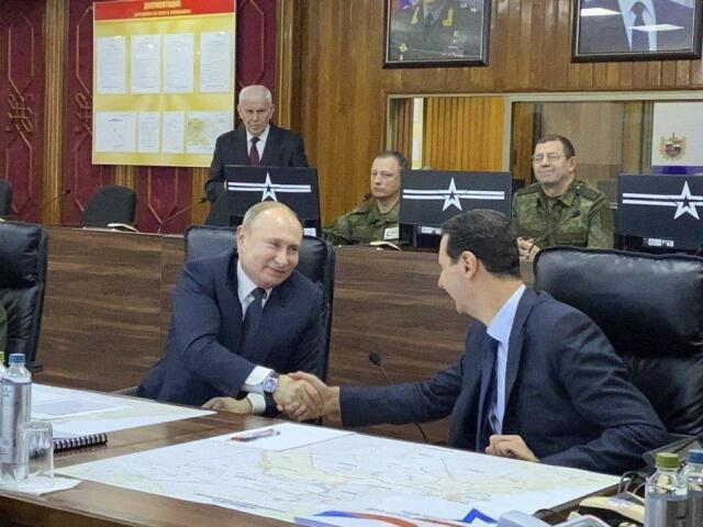 Rusko Sýria Putin Asad návšteva