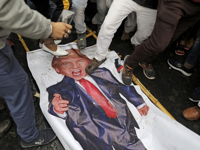 India trump protest