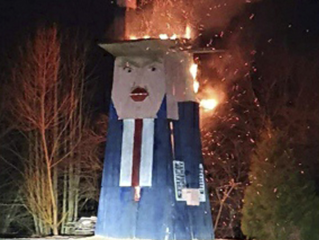 Slovenia Trump Statue