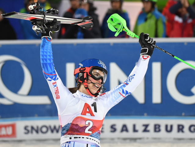 Rakúsko SR nočný slalom ženy SP 2. kolo