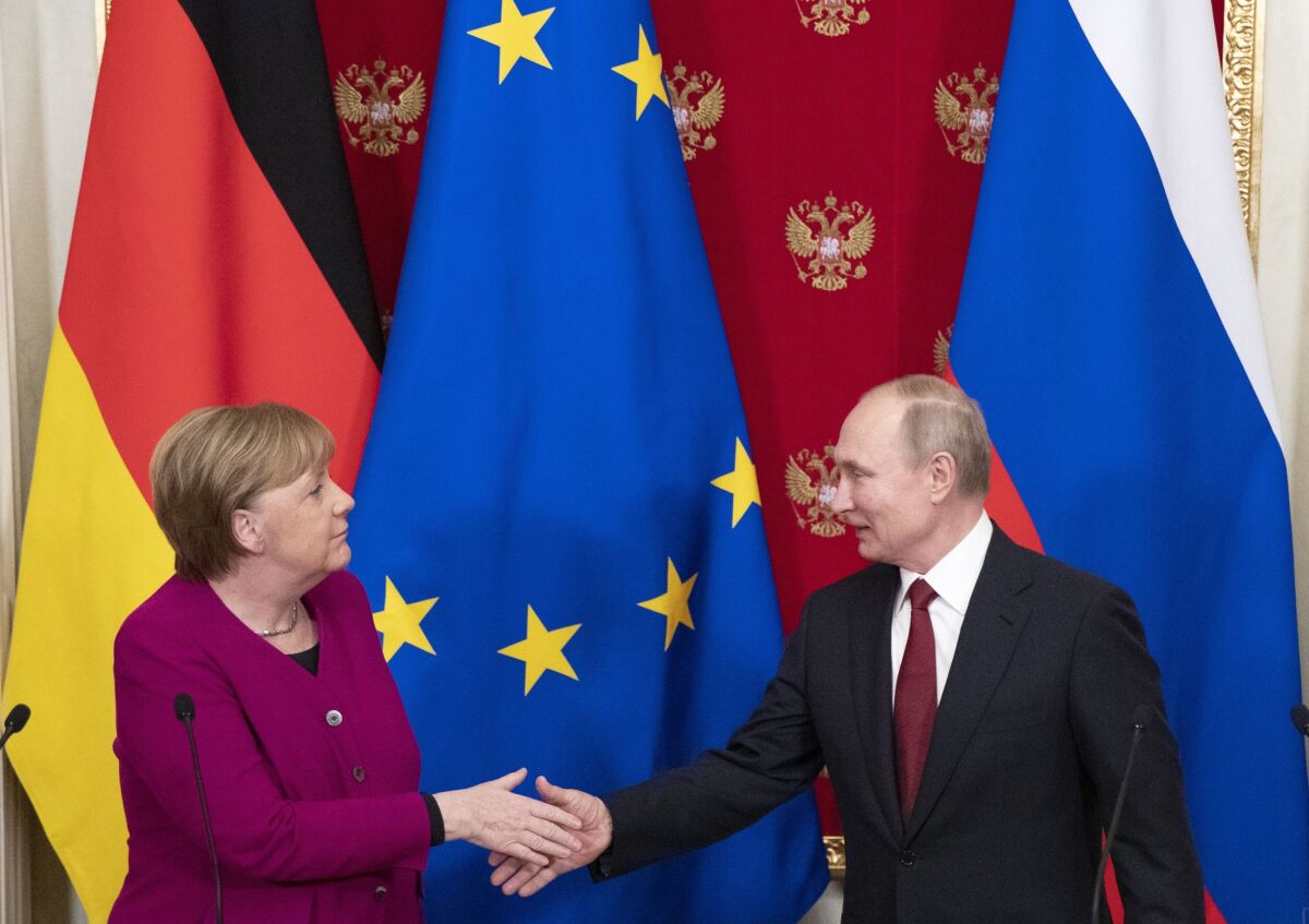 Rusko, Nemecko, Angela Merkelová, Vladimir Putin