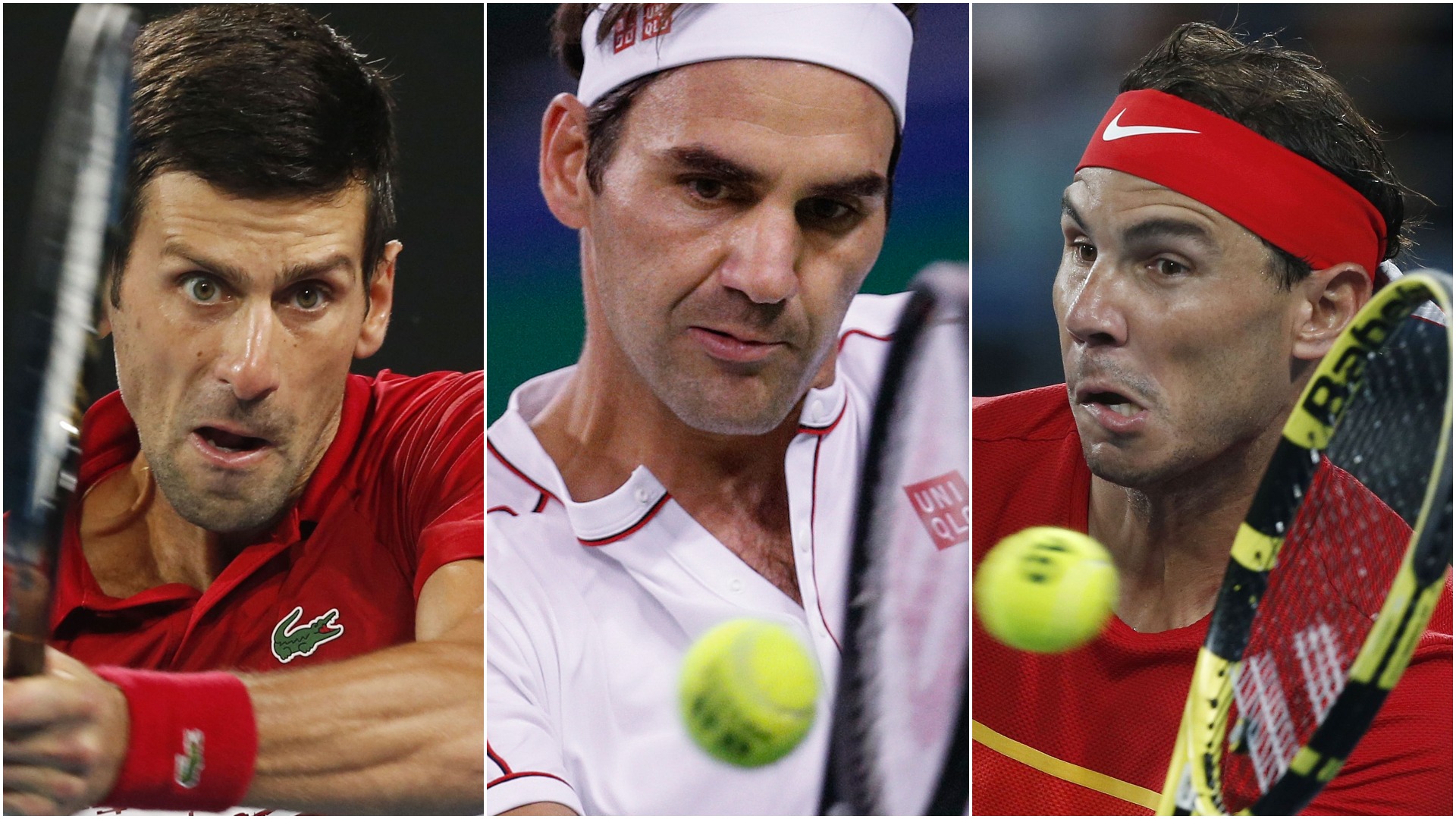 Najväčší favoriti Australian Open: Novak Djokovič, Roger Federer a Rafael Nadal.
