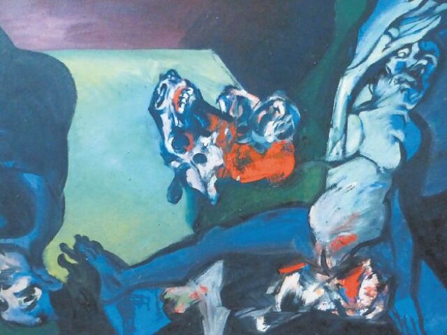 Vincent Hložník: Obetný stôl ženy, 1990