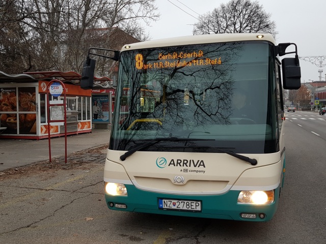 Komárno MHD doprava zdarma autobus