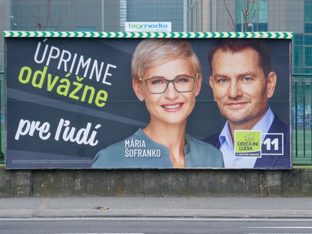 volby 2020, OLANO, Matovic, Sofranko, bilbord