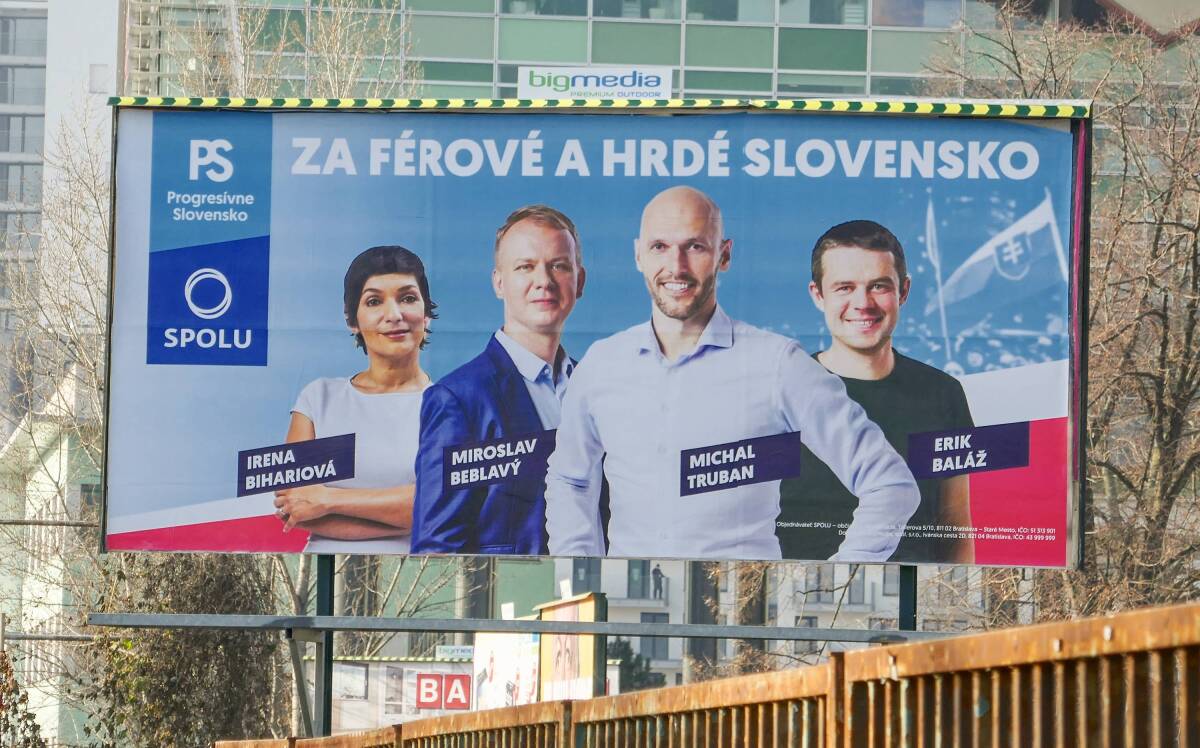 bilbord, billboard, volby 2020, PS/Spolu