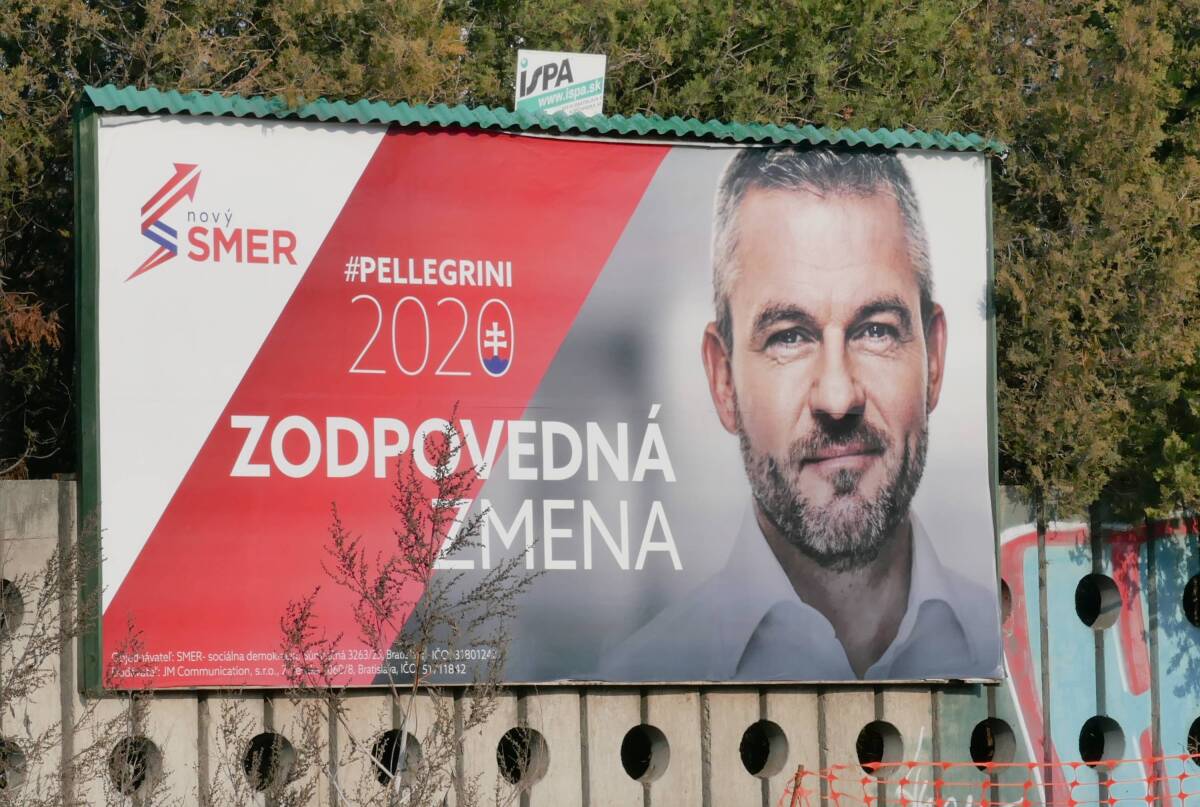 bilbord, billboard, volby 2020, Smer