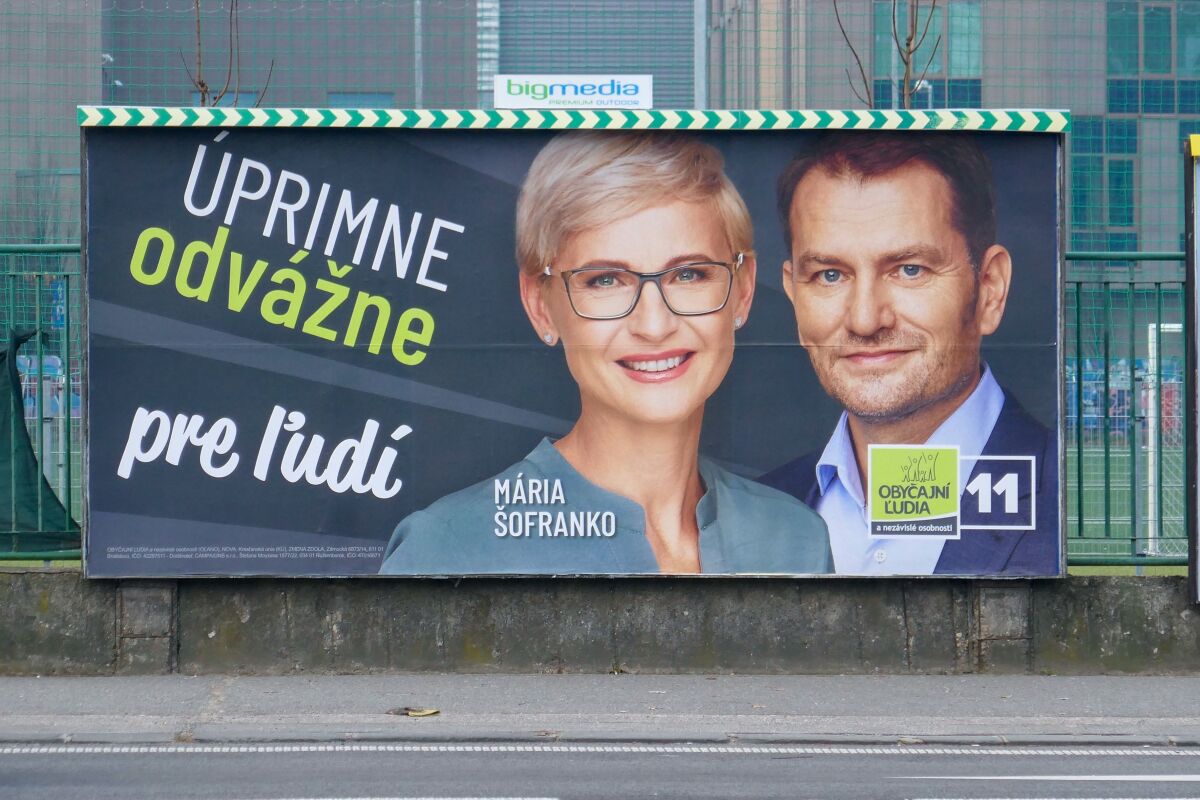 volby 2020, OLANO, Matovic, Sofranko, bilbord