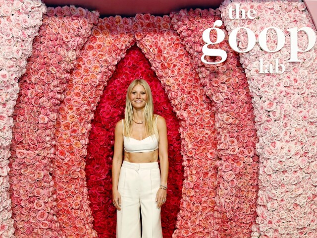Herečka Gwyneth Paltrow na špeciálnom premietaní svojej novej šou Goop Lab.