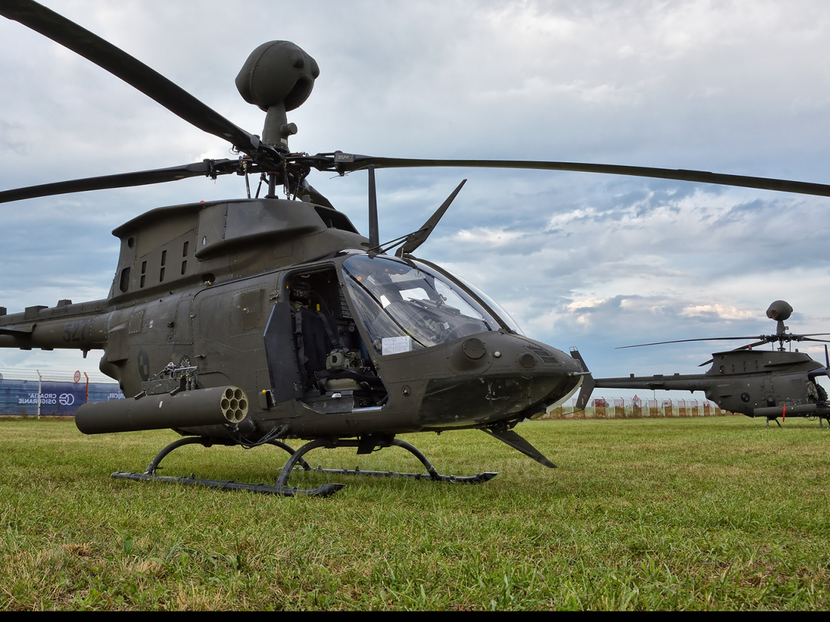 DN - Kiowa Warrior Chorvátsko Havária
