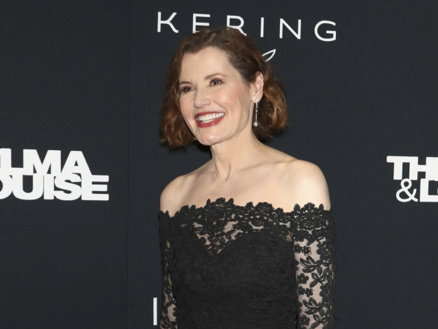 Herečka Geena Davis na špeciálnom premietaní filmu Thelma & Louise.