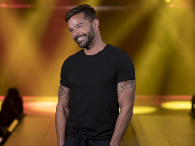 Spevák Ricky Martin počas rozhovoru v rodnom Portoriku.