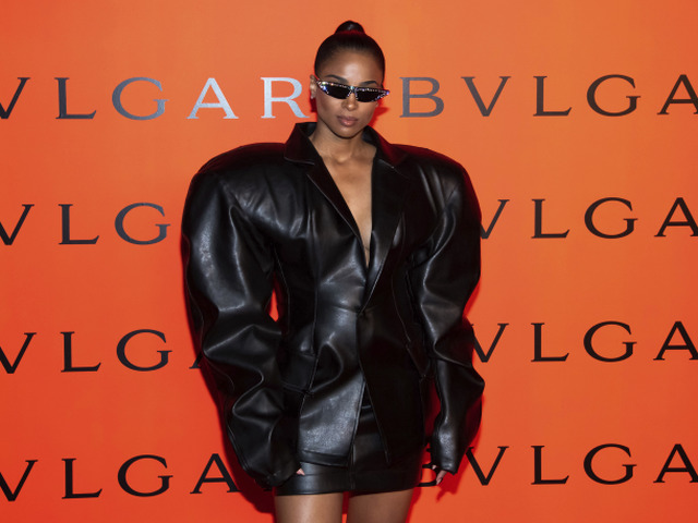 Speváčka Ciara na akcii Bulgari New York Fashion Week párty.