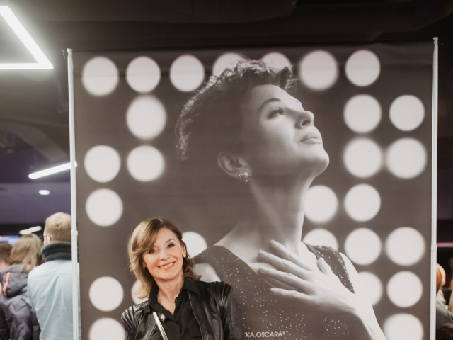 Moderátorka Alena Heribanová na premiére filmu Judy. 