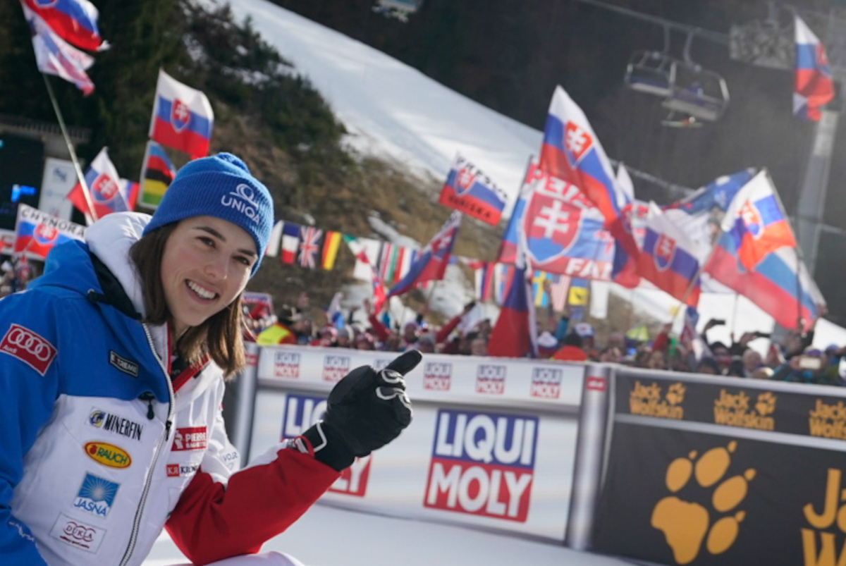 Slovinsko SR Lyžovanie Vlhová