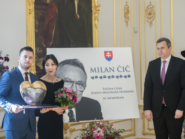 Cena J.M.Hurbana štátna Čič udelenie danko turay