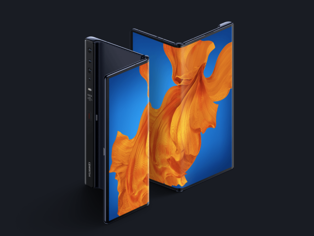 Huawei Mate Xs, ohybný mobil, ohybný displej, OLED