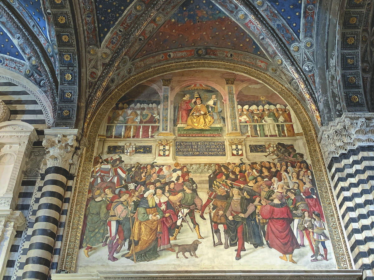Siena, Taliansko, freska