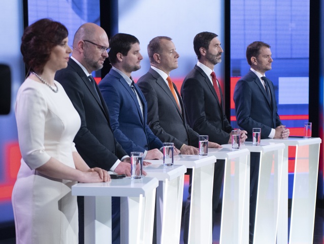 SR Bratislava voľby 2020 parlament OĽaNO Matovič RTVS BAX