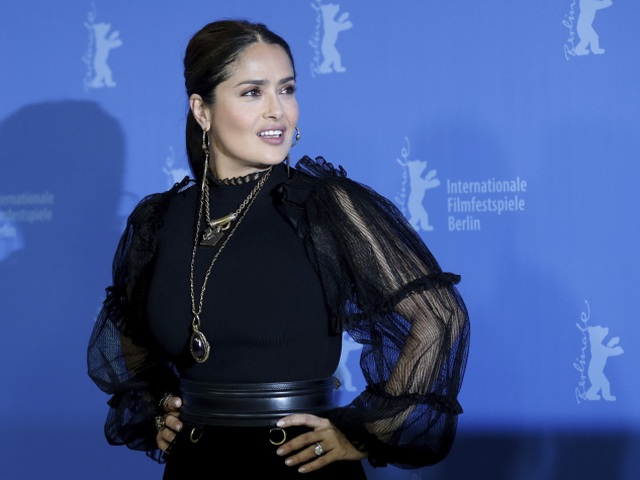 Herečka Salma Hayek na nedávnom filmovom festivale v Berlíne. 
