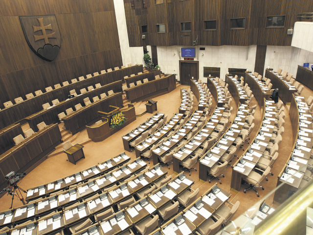 parlament, NR SR, sála