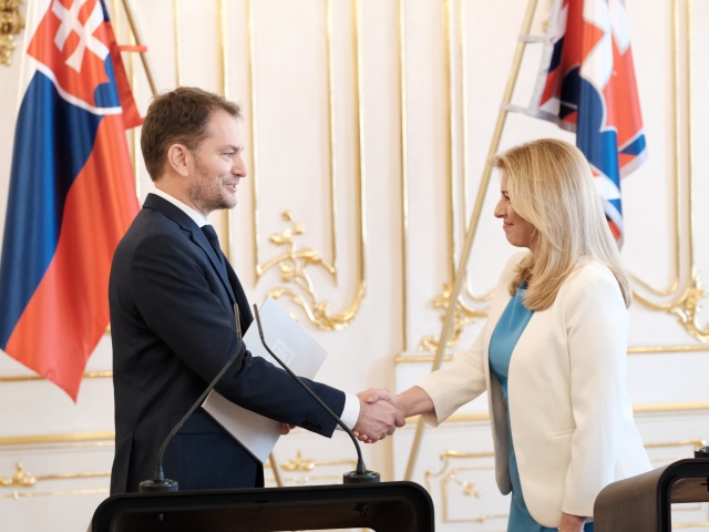 Zuzana Čaputová / Igor Matovič /