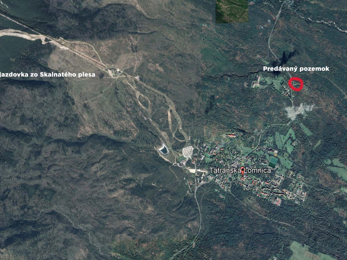 DN - Pozemok Tatry Google Earth