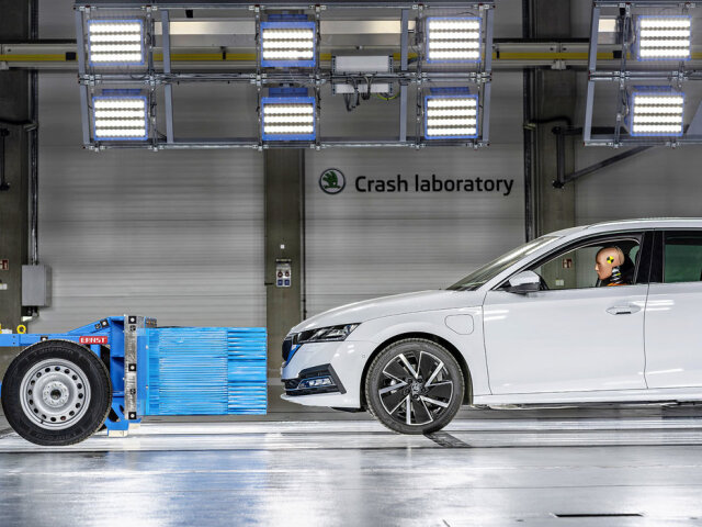 Škoda - laboratórium nárazových testov