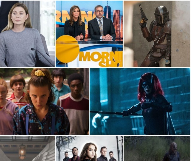 greys anatomy, stranger things, batwoman, morning show, walking dead,