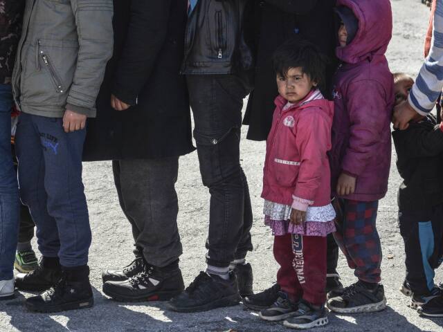 utečenci, ostrov Lesbos, Grécko