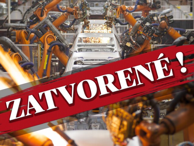 automobilky, zatvorene