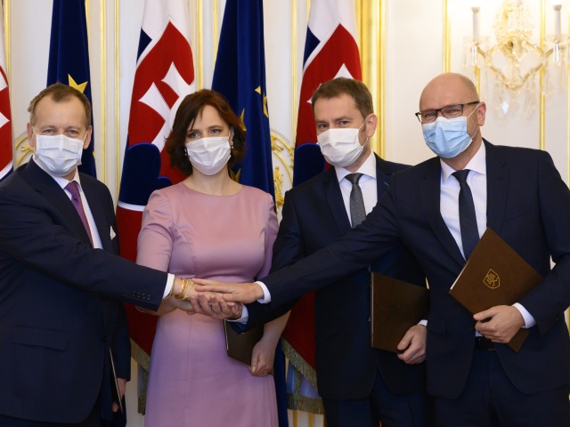 SR koaličná dohoda OĽaNO Sme rodina SaS ZĽ podpis BAX
