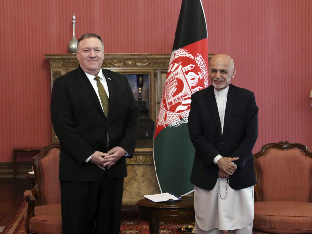Afganistan Pompeo ,  Ašraf Ghaní
