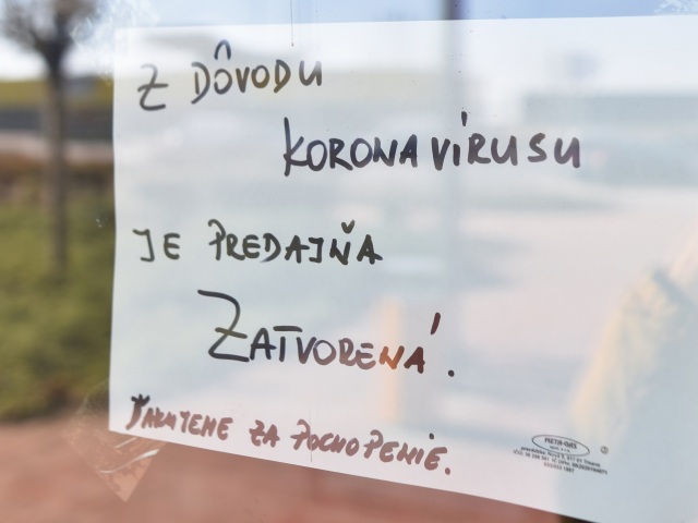 obchod koronavírus zatvorenie