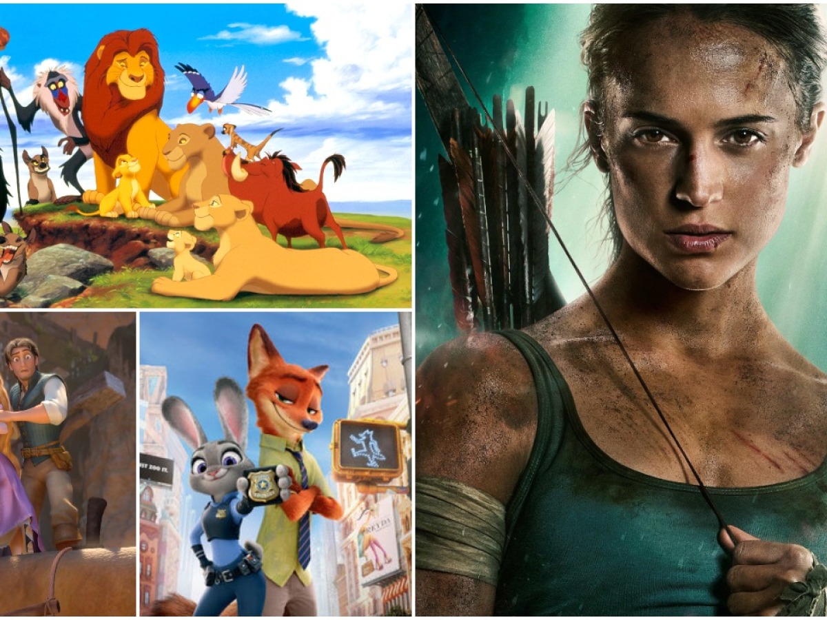 tomb raider, zootropolis, leví kráľ, na vlásku,
