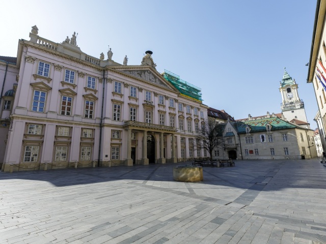 Bratislava koronavírus prázdne mesto