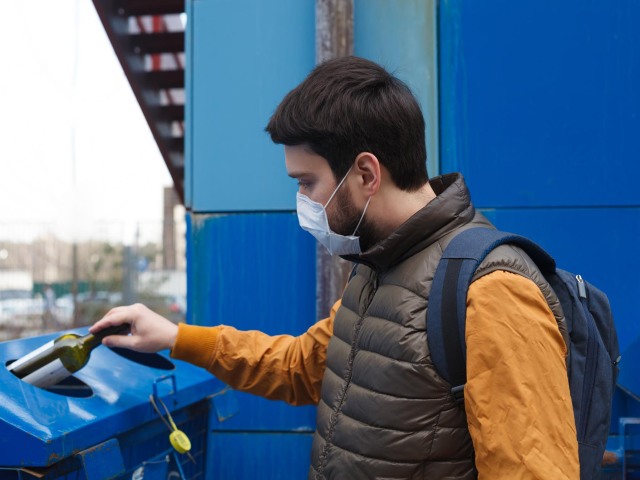 odpad, rúško, recyklácia