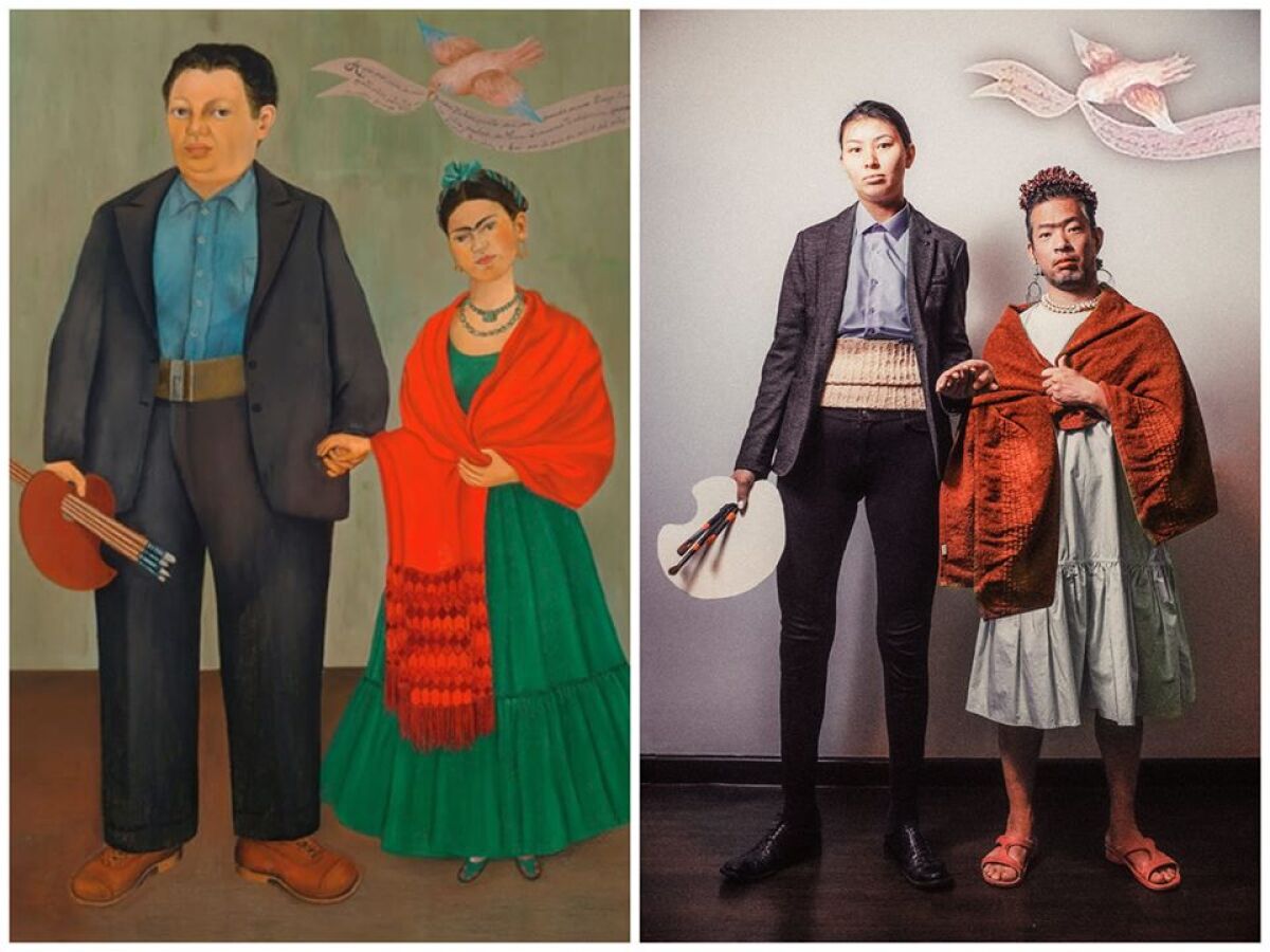 Diego Rivera a Frida Kahlo